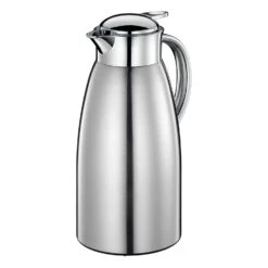 Cilio Triest 68 Ounce Double Wall Insulated Beverage Server, Brushed Stainless