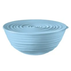 GUZZINI M BOWL WITH LID TIERRA POWDER BLUE 3,15X7,09X7,09 INCHES.