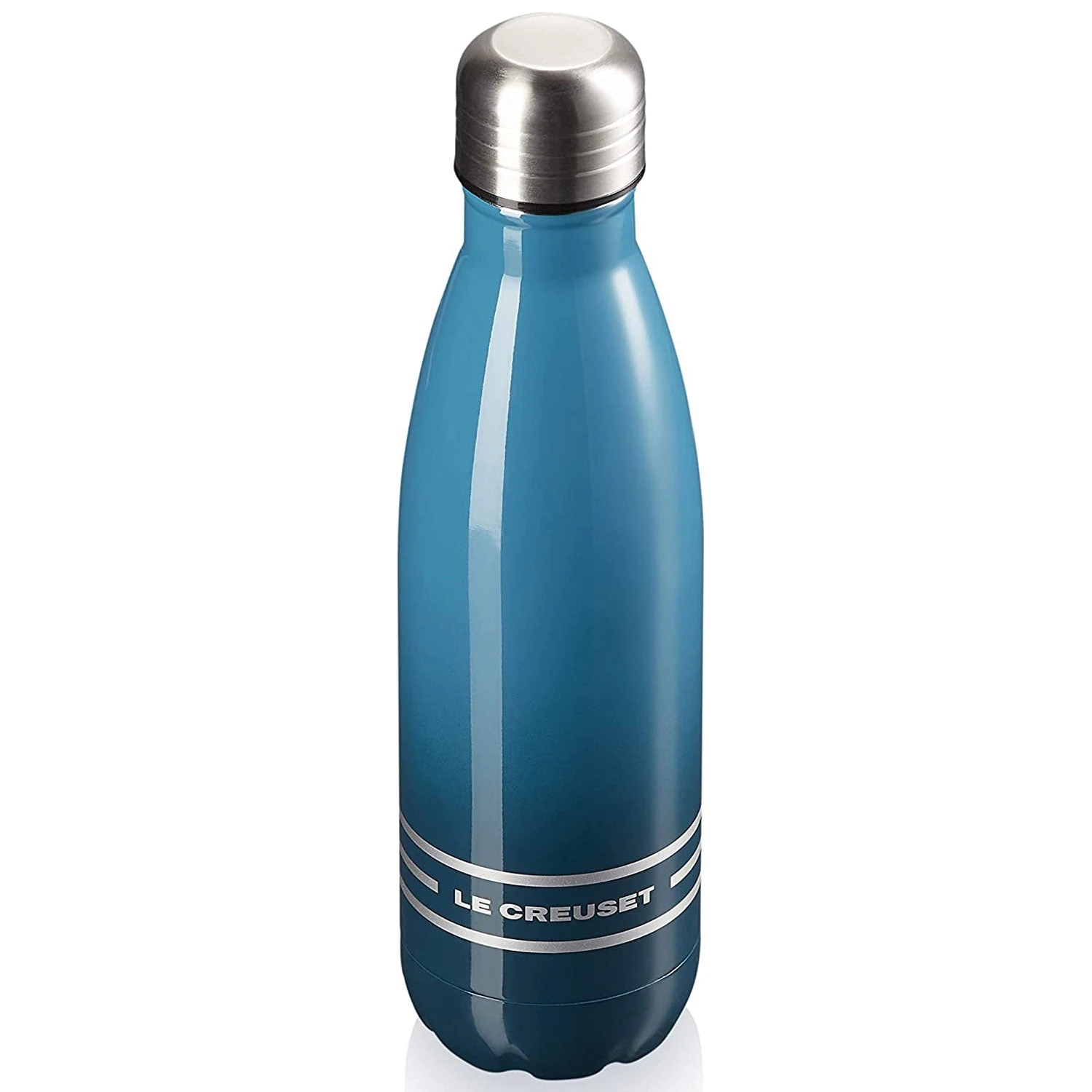 Le Creuset 17 Oz. Stainless Steel Hydration Bottle - Deep Teal 3 Le Creuset 17 Oz. Stainless Steel Hydration Bottle - Deep Teal - Image 3