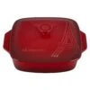 Le Creuset 2.75 Qt. [9.5"] Covered Square Casserole - Cerise W/ Eiffel Tower