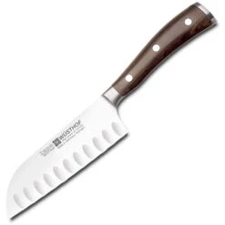 Wusthof Ikon 5" Santoku, Hollow Edge