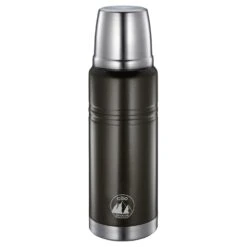 Cilio Monte Insulated Stainless Steel Travel Beverage Bottle, 16 Oz, Black