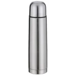 Cilio Bullet Insulated Stainless Steel Travel Bottle, 34-Ounce, Silver
