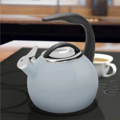 Chantal 2 Qt. Enamel-on-Steel Anniversary Teakettle - Fog Grey 11 Chantal 2 Qt. Enamel-on-Steel Anniversary Teakettle - Fog Grey -COOKWARE Store 6 0b50528a ad6a 424c be0a 32f13f57eb17