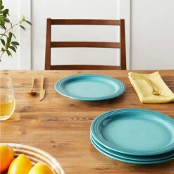 Le Creuset 10.5" Set Of (4) 10.5" Dinner Plates - Caribbean -COOKWARE Store 6 76b8fb3f 04e4 4f48 a3d9 0ae3f410b64a