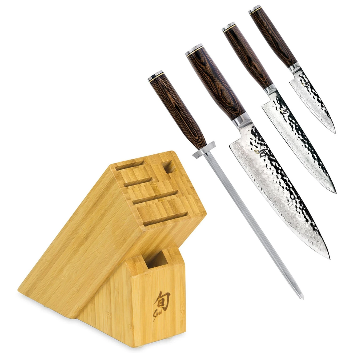 Shun Premier 5-Piece Starter Knife Block Set 1 Shun Premier 5-Piece Starter Knife Block Set