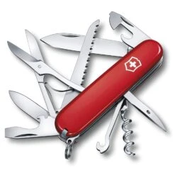 Victorinox Swiss Army Huntsman Pocket Knife, Red