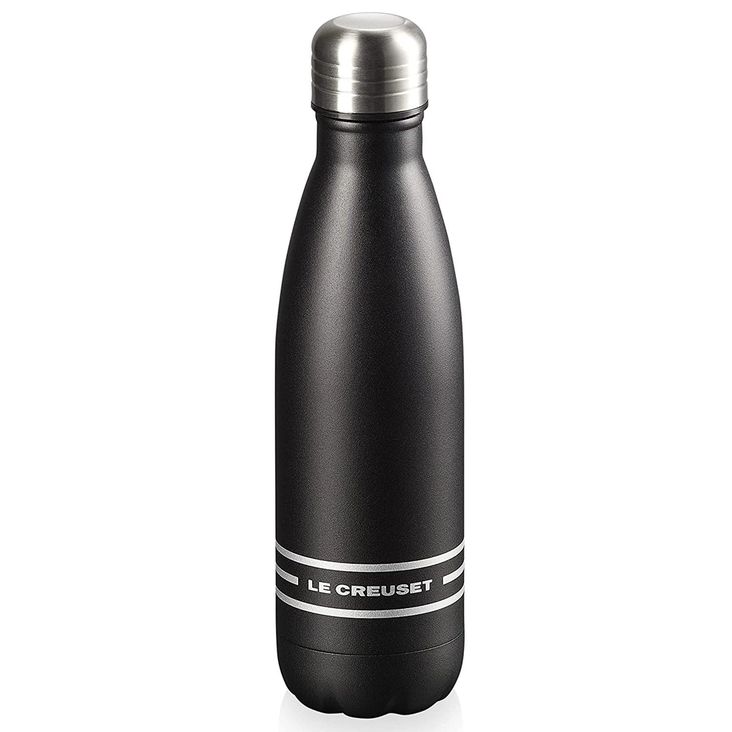 Le Creuset 17 Oz. Stainless Steel Hydration Bottle - Licorice 1 Le Creuset 17 Oz. Stainless Steel Hydration Bottle - Licorice