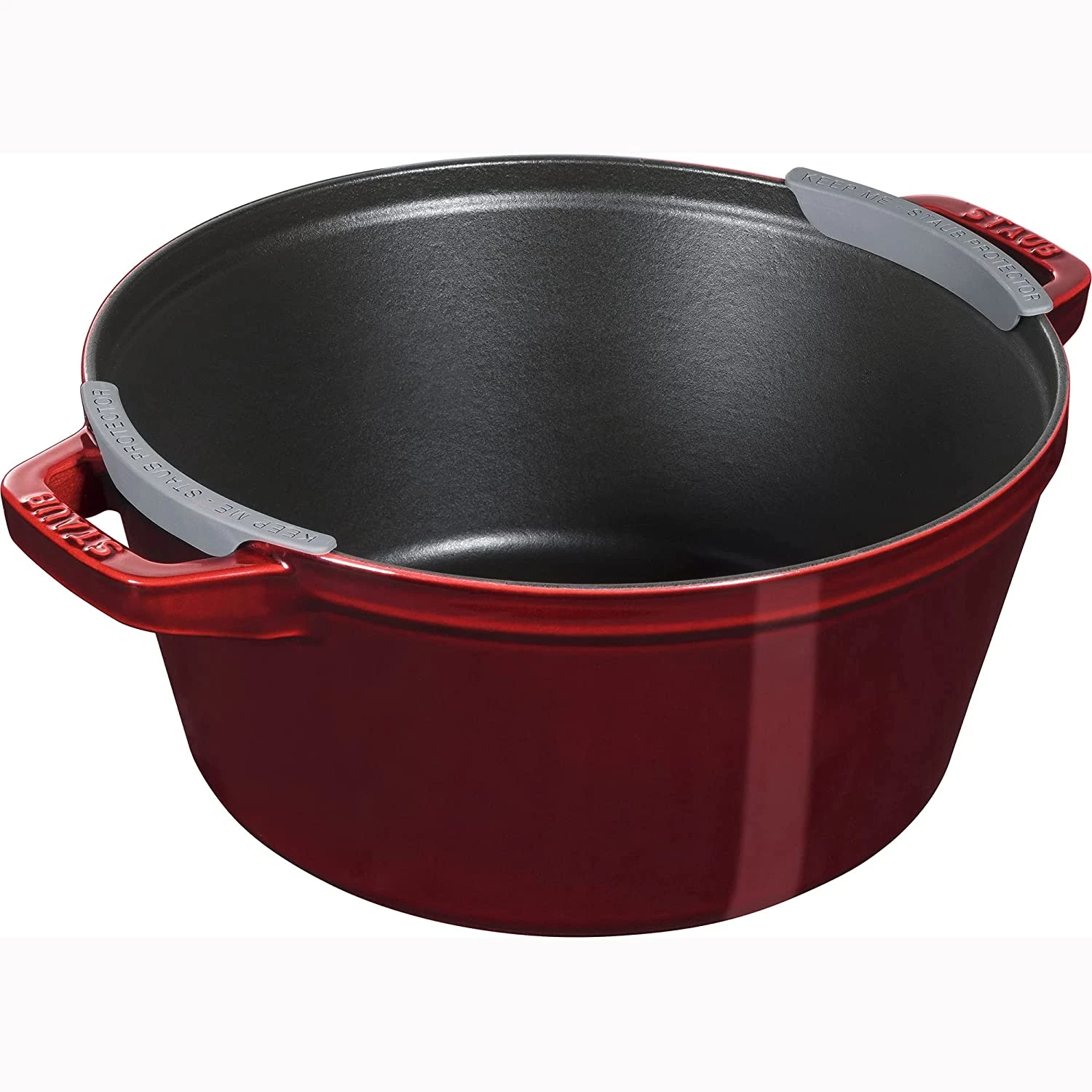 Staub Cast Iron 4-Piece Stackable Set - Grenadine 4 Staub Cast Iron 4-Piece Stackable Set - Grenadine - Image 4