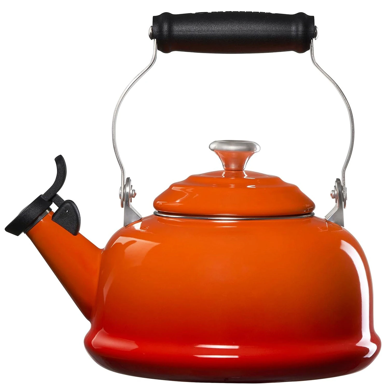 Le Creuset 1.7 Qt. Whistling Kettle - Flame W/ SS Knob 2 Le Creuset 1.7 Qt. Whistling Kettle - Flame W/ SS Knob - Image 2