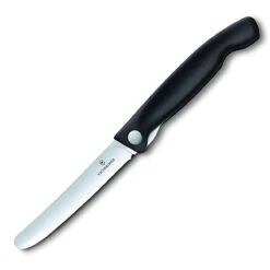 Victorinox Paring - Foldable, Swiss Classic, 4.5" Straight, Round Blade, Foldable, Black -COOKWARE Store 719Y7ja6 FL. AC SL1500