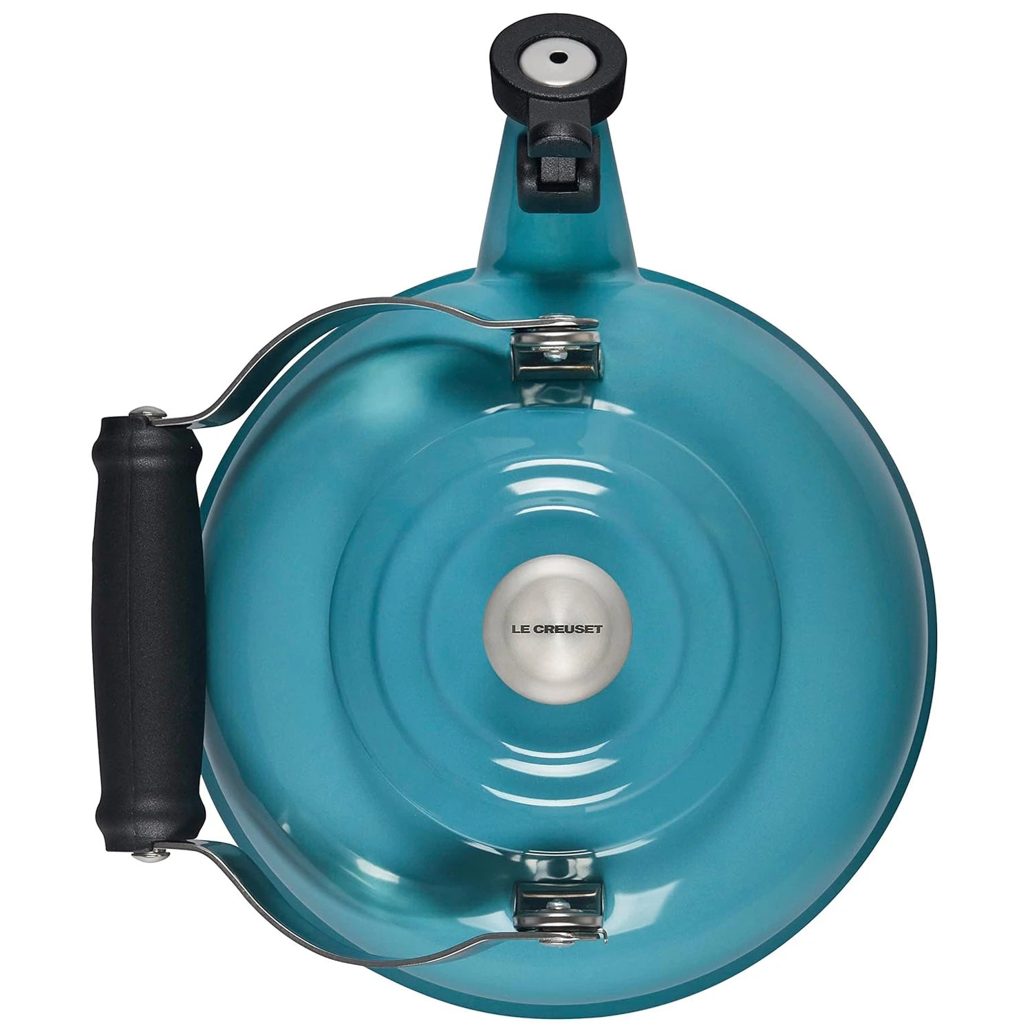 Le Creuset 1.7 Qt. Whistling Kettle - Caribbean W/ SS Knob 2 Le Creuset 1.7 Qt. Whistling Kettle - Caribbean W/ SS Knob - Image 2