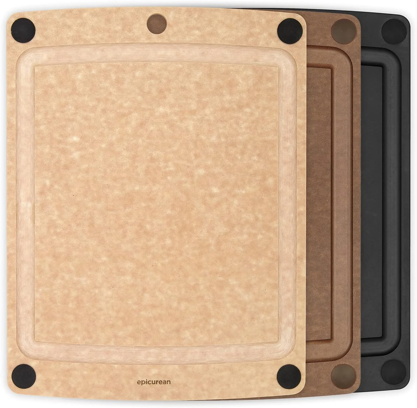 Epicurean All-In- One Cutting Board With Non-Slip Feet And Juice Groove, 14.5-Inch X 11.25-Inch, Nutmeg/Brown 5 Epicurean All-In- One Cutting Board With Non-Slip Feet And Juice Groove, 14.5-Inch X 11.25-Inch, Nutmeg/Brown - Image 5