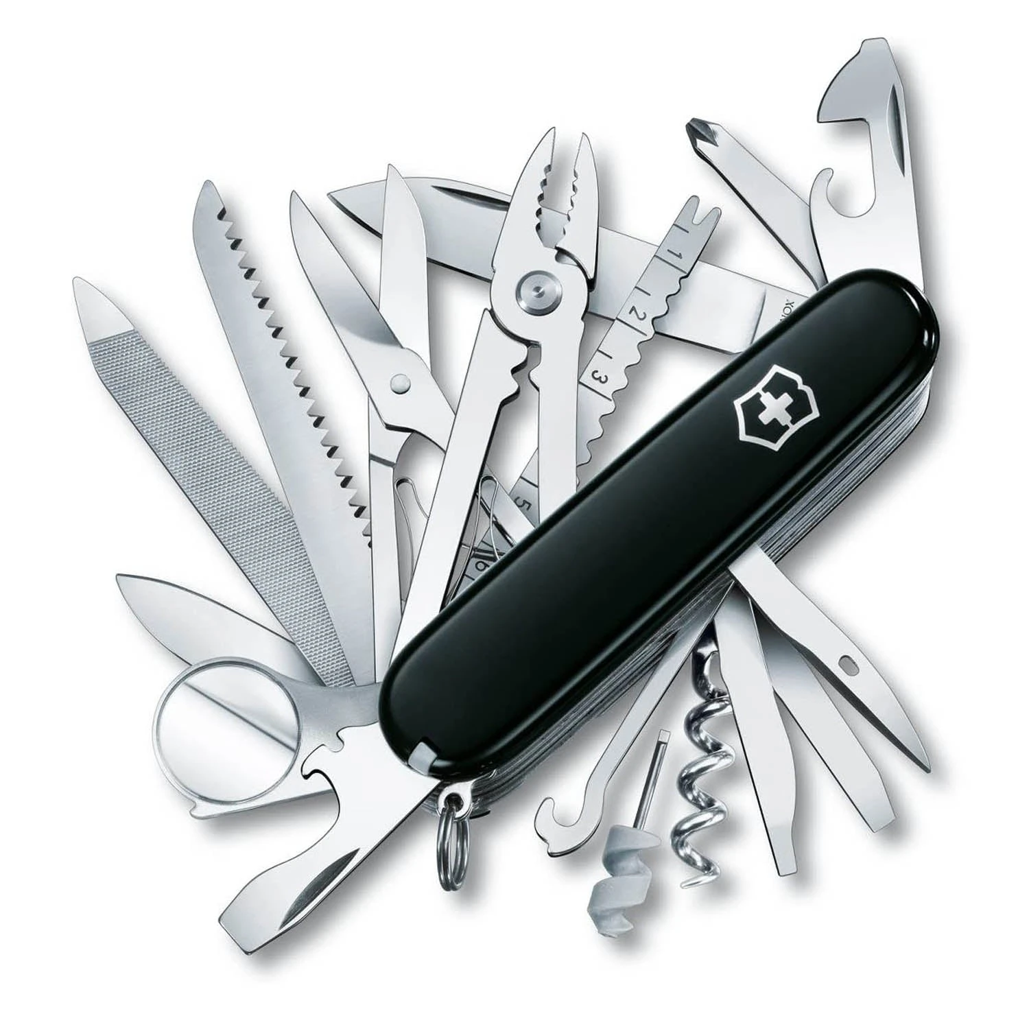 Victorinox Swiss Army 91mm Swiss Champ Pocket Knife (Black) 1 Victorinox Swiss Army 91mm Swiss Champ Pocket Knife (Black)