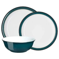 Denby Greenwich 12 Pc One Size, Dinnerware Set, Emerald Green