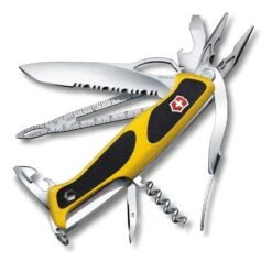 Victorinox Swiss Army 130mm RangerGrip Boatsman Multi-Tool Pocket Knife, Black/Yellow