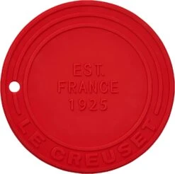Le Creuset 8" Diameter Silicone Trivet (est. 1925) - Cerise