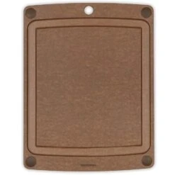 Epicurean All-In- One Cutting Board With Non-Slip Feet And Juice Groove, 14.5-Inch X 11.25-Inch, Nutmeg/Brown