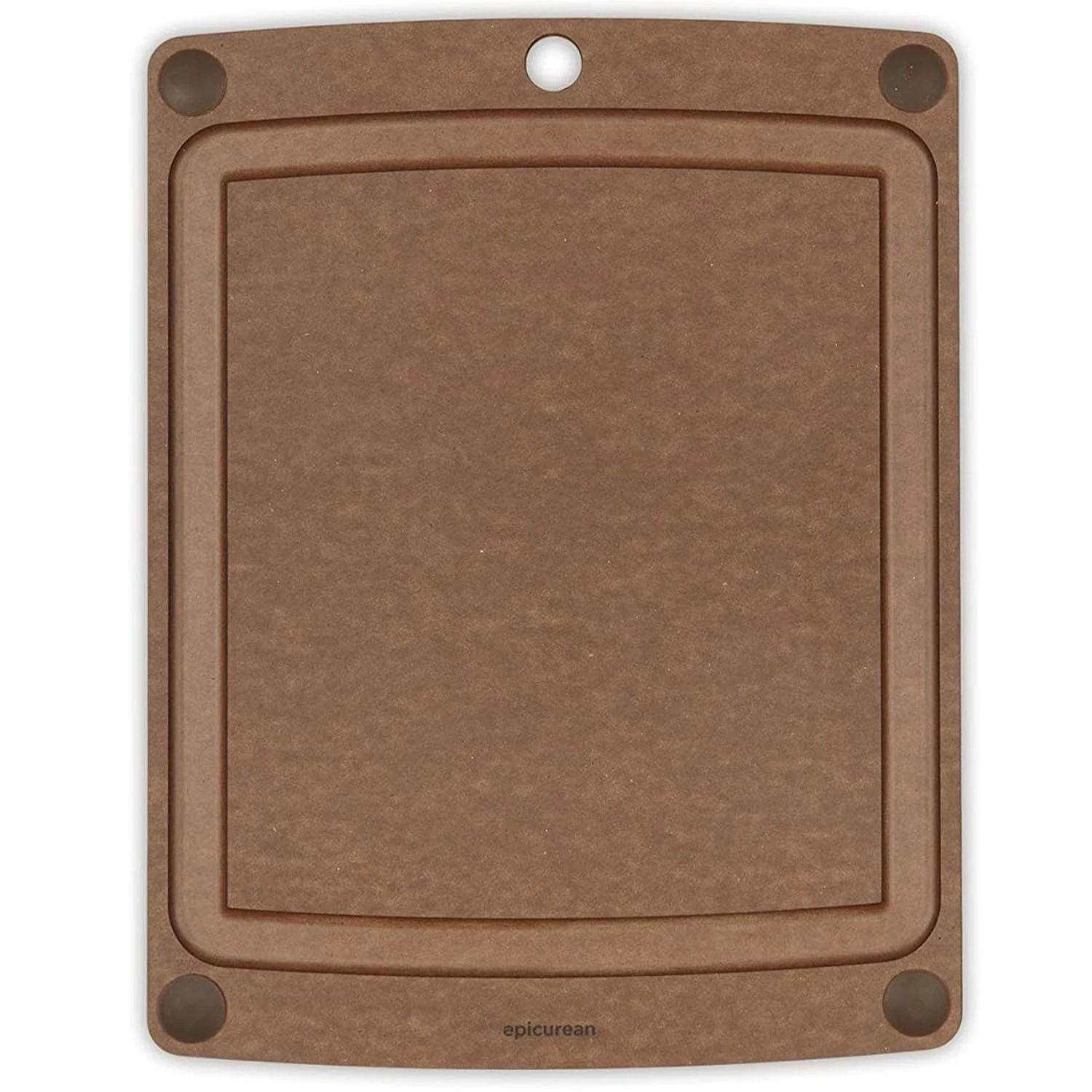 Epicurean All-In- One Cutting Board With Non-Slip Feet And Juice Groove, 14.5-Inch X 11.25-Inch, Nutmeg/Brown 1 Epicurean All-In- One Cutting Board With Non-Slip Feet And Juice Groove, 14.5-Inch X 11.25-Inch, Nutmeg/Brown