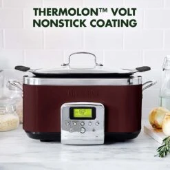 GreenPan 6QT Slow Cooker With Hard Anodized Pot, Fig Purple -COOKWARE Store 71cDSquoyiL. AC SL1500