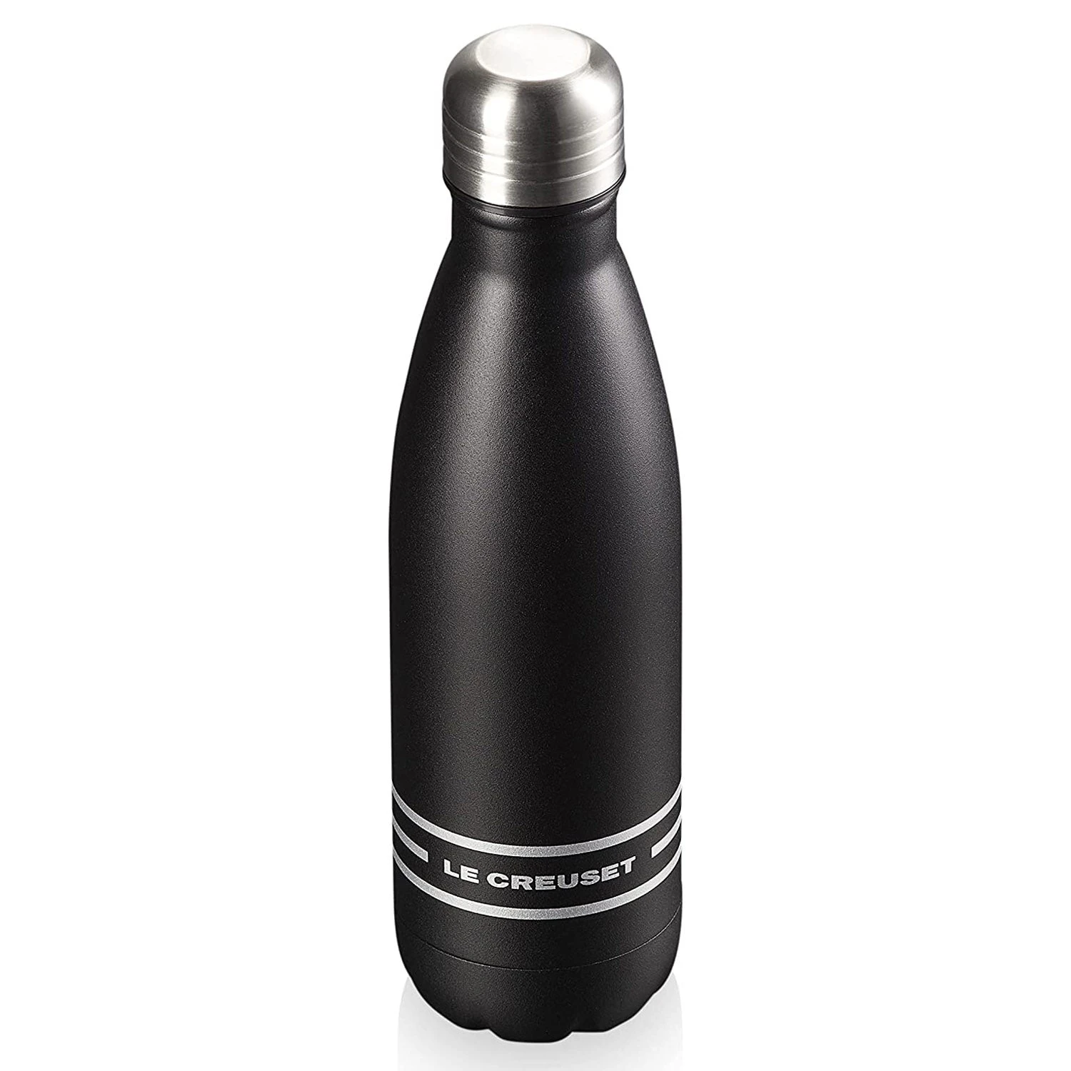 Le Creuset 17 Oz. Stainless Steel Hydration Bottle - Licorice 2 Le Creuset 17 Oz. Stainless Steel Hydration Bottle - Licorice - Image 2