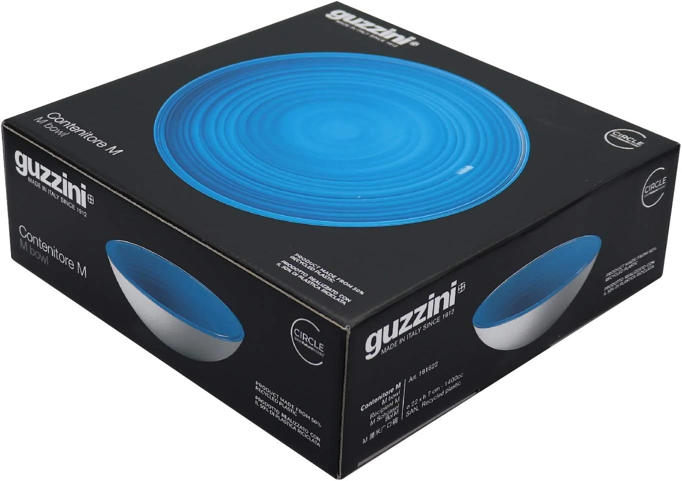 GUZZINI M BOWL TWIST - CLEAR BLUE 5 GUZZINI M BOWL TWIST - CLEAR BLUE - Image 5