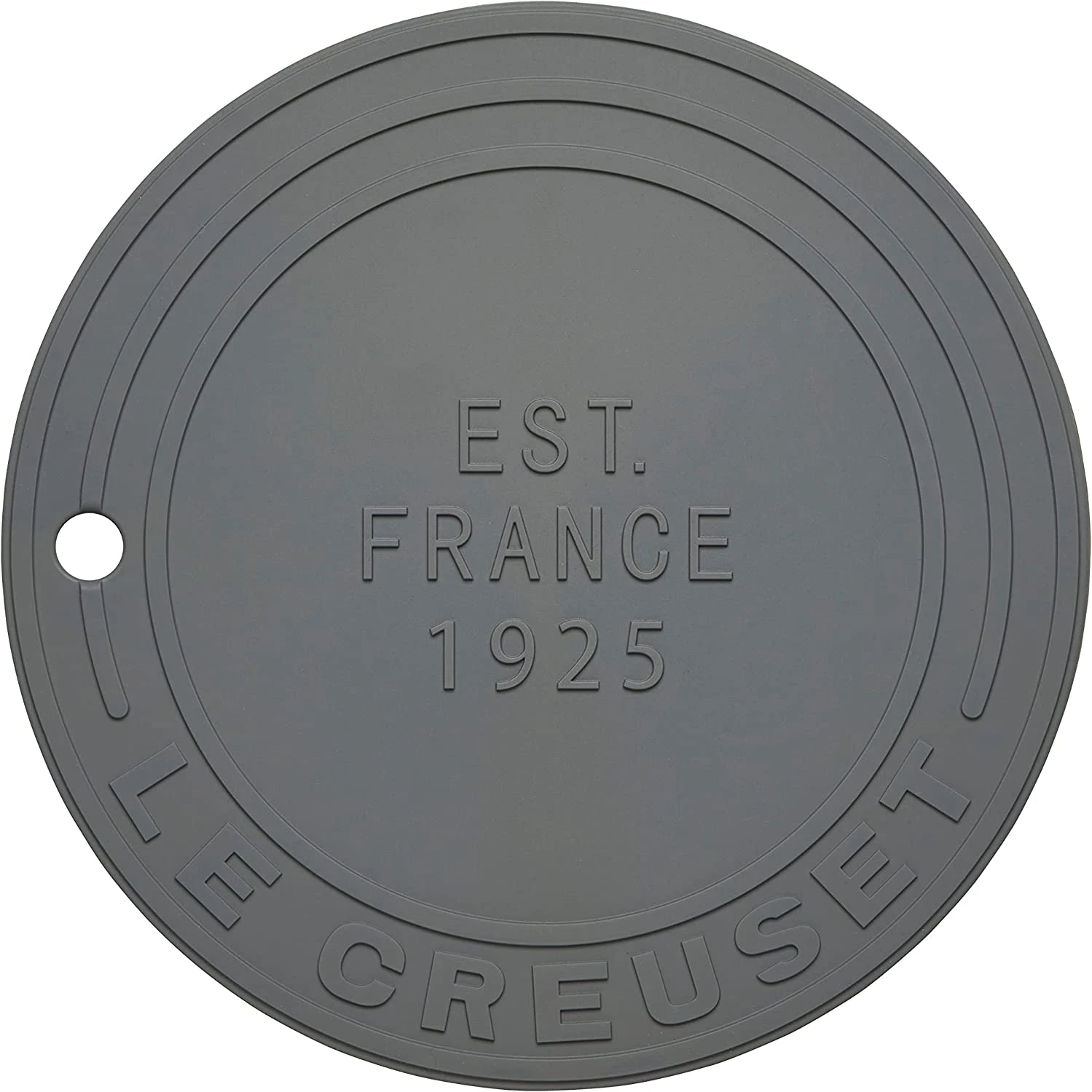 Le Creuset 8" Diameter Silicone Trivet (est. 1925) - Oyster 1 Le Creuset 8" Diameter Silicone Trivet (est. 1925) - Oyster