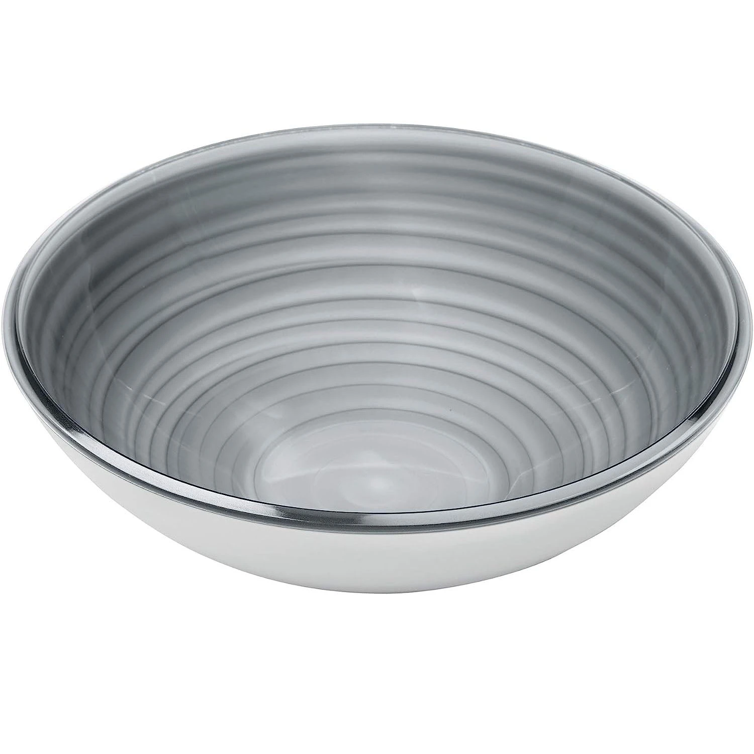 GUZZINI L BOWL TWIST - SKY GREY 1 GUZZINI L BOWL TWIST - SKY GREY