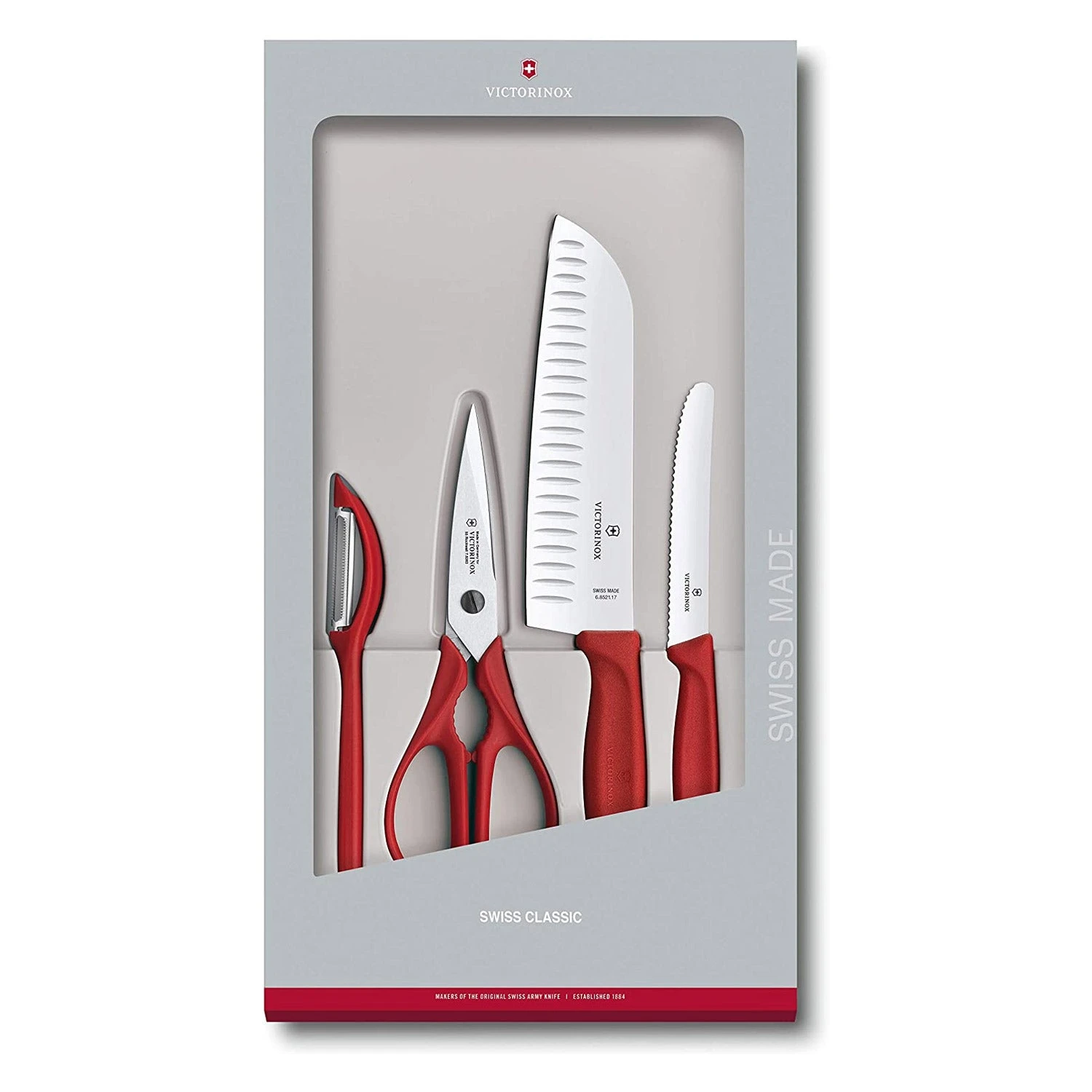 Victorinox Swiss Classic 4 Piece Kitchen Set (Red) 1 Victorinox Swiss Classic 4 Piece Kitchen Set (Red)