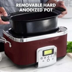 GreenPan 6QT Slow Cooker With Hard Anodized Pot, Fig Purple -COOKWARE Store 818FjFpQzXL. AC SL1500