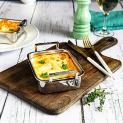 CRISTEL, 4" Mini 18-10 Stainless Steel Roaster - Extra -COOKWARE Store 81D6bFIDBXL. AC SL1500