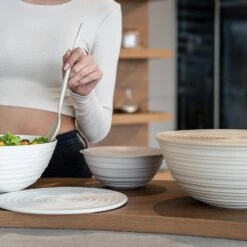 GUZZINI M BOWL WITH LID TIERRA - TAUPE 7 GUZZINI M BOWL WITH LID TIERRA - TAUPE -COOKWARE Store 81OR4iqQJ L. AC SL1500