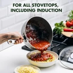 GreenPan Chatham Tri-Ply, 2.5QT Saucepan With Lid, Silver 13 GreenPan Chatham Tri-Ply, 2.5QT Saucepan With Lid, Silver -COOKWARE Store 81XxQLJXu4L. AC SL1500