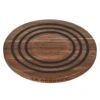 Le Creuset 8" Magnetic Wooden Trivet - Acacia Wood With Black Silicone Rings