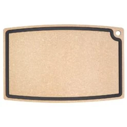 Epicurean Gourmet Series 27" X 17. 5" Cutting Board With Juice Groove, Natural/Slate