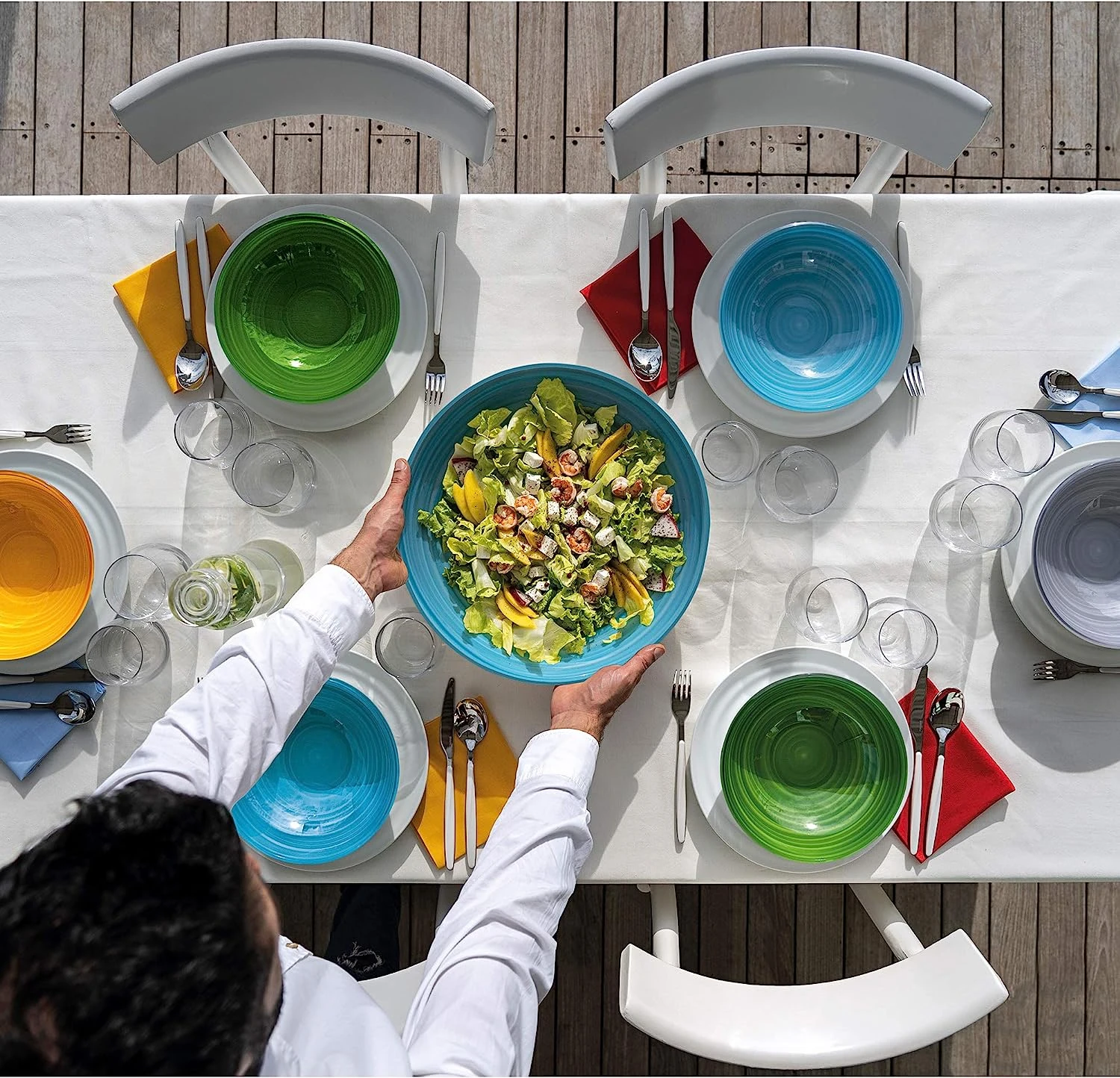 GUZZINI L BOWL TWIST - SKY GREY 3 GUZZINI L BOWL TWIST - SKY GREY - Image 3