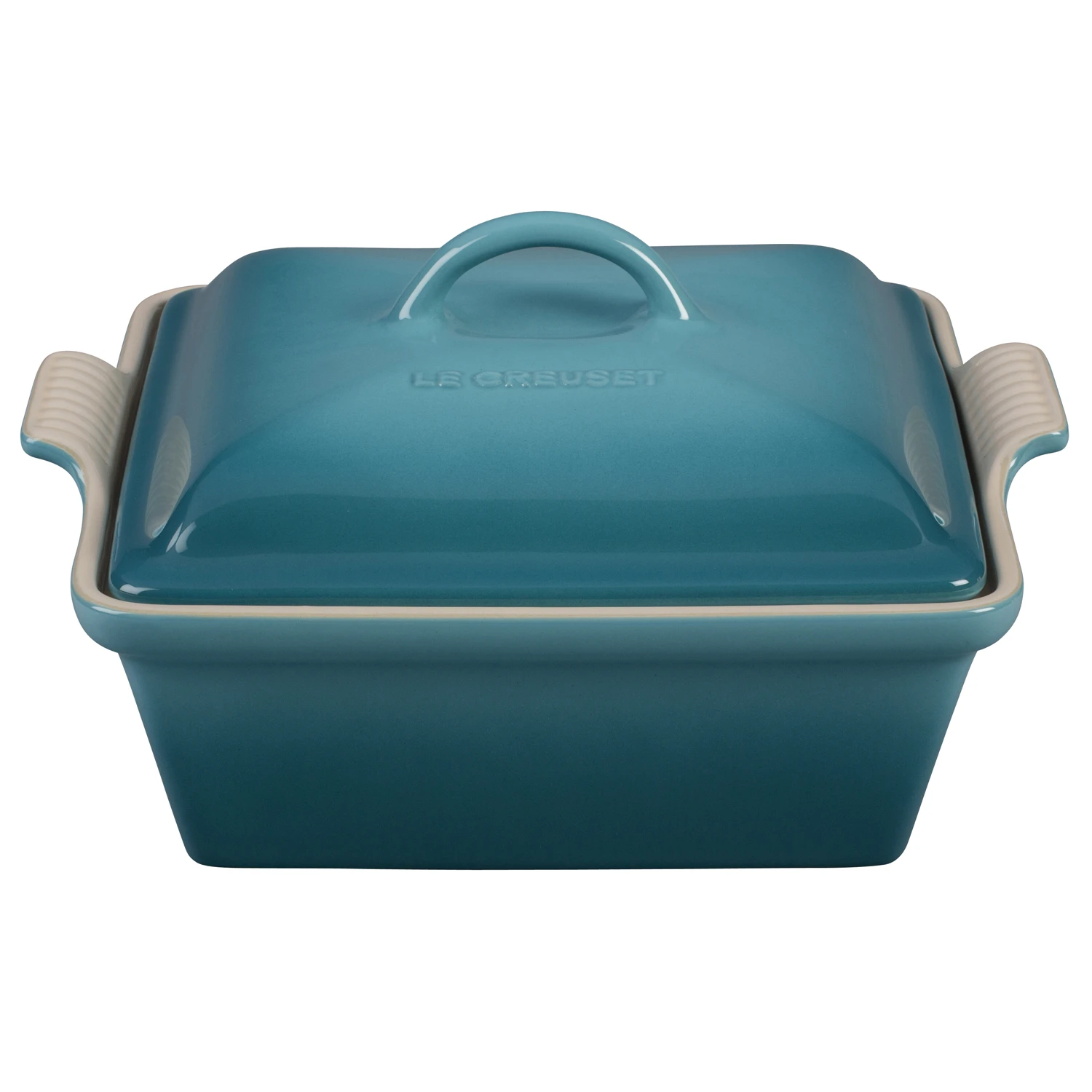 Le Creuset 2.5-Quart Heritage Square Casserole - Caribbean 1 Le Creuset 2.5-Quart Heritage Square Casserole - Caribbean