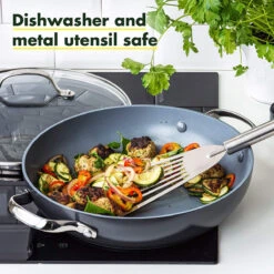 GREEN PAN VALENCIA PRO CERAMIC NONSTICK 11" EVERYDAY PAN WITH LID 11 GREEN PAN VALENCIA PRO CERAMIC NONSTICK 11" EVERYDAY PAN WITH LID -COOKWARE Store 91JXr 4wWfL. AC SL1500