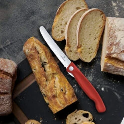 Victorinox Paring - Foldable, Swiss Classic, 4.5" Serrated, Round Blade, Foldable, Green -COOKWARE Store 91LjRIi4aUL. AC SL1500