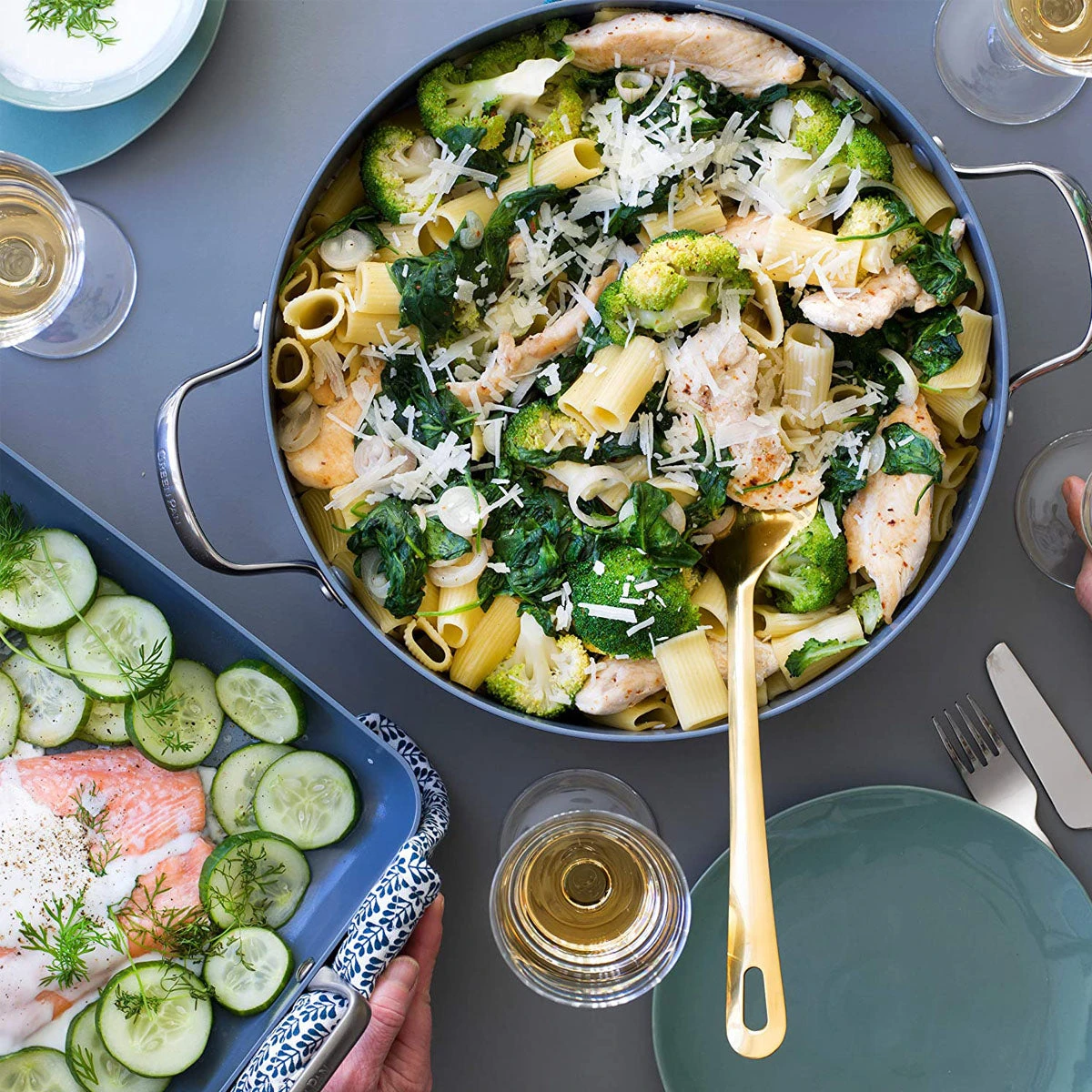 GREEN PAN VALENCIA PRO CERAMIC NONSTICK 11" EVERYDAY PAN WITH LID 2 GREEN PAN VALENCIA PRO CERAMIC NONSTICK 11" EVERYDAY PAN WITH LID - Image 2