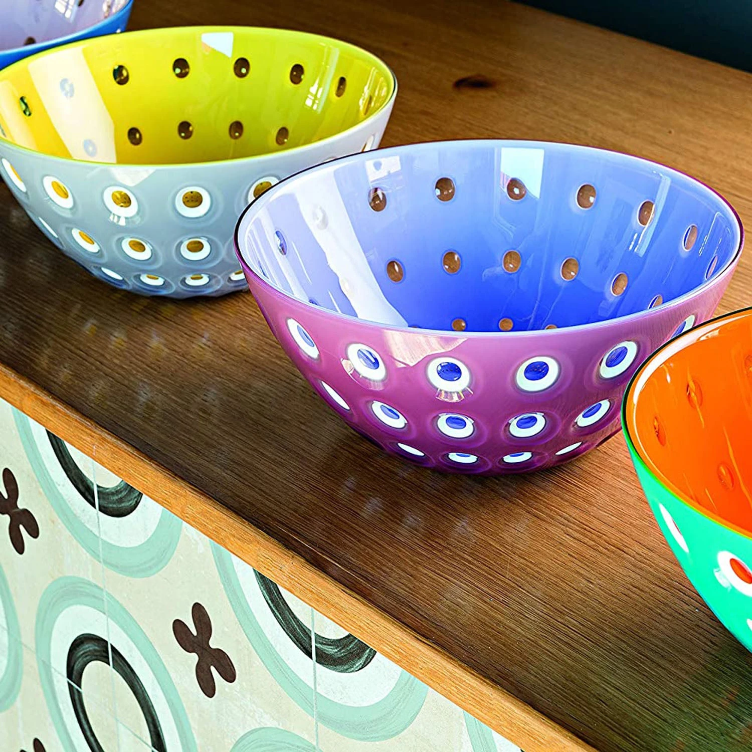 GUZZINI BOWL Ø25 "LE MURRINCHESE" BLACK/WHITE/RED 4,33X9,84X9,84 INCHES. 3 GUZZINI BOWL Ø25 "LE MURRINCHESE" BLACK/WHITE/RED 4,33X9,84X9,84 INCHES. - Image 3