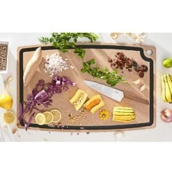Epicurean Gourmet Series 27" X 17. 5" Cutting Board With Juice Groove, Natural/Slate -COOKWARE Store 91 UEH3PR1L. AC SL1500