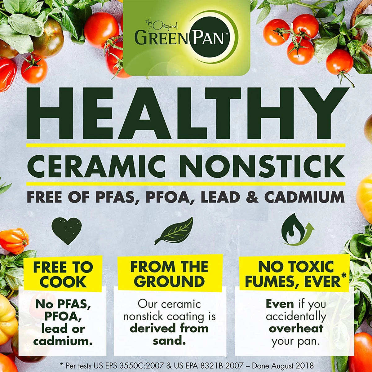 GREEN PAN VALENCIA PRO CERAMIC NONSTICK 11" EVERYDAY PAN WITH LID 6 GREEN PAN VALENCIA PRO CERAMIC NONSTICK 11" EVERYDAY PAN WITH LID - Image 6