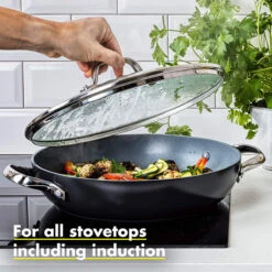 GREEN PAN VALENCIA PRO CERAMIC NONSTICK 11" EVERYDAY PAN WITH LID 10 GREEN PAN VALENCIA PRO CERAMIC NONSTICK 11" EVERYDAY PAN WITH LID -COOKWARE Store 91cboNTvCxL. AC SL1500