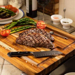 TeakHaus Edge Grain Smart Board (Large) | 20" X 15" X 1.5" 8 TeakHaus Edge Grain Smart Board (Large) | 20" X 15" X 1.5" -COOKWARE Store 91mUm3hiZaL. AC SL1500