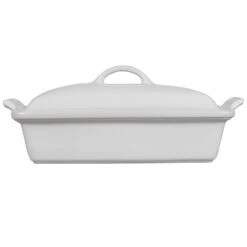 Le Creuset 4 Qt. Heritage Covered Rectangular Casserole - White -COOKWARE Store 938