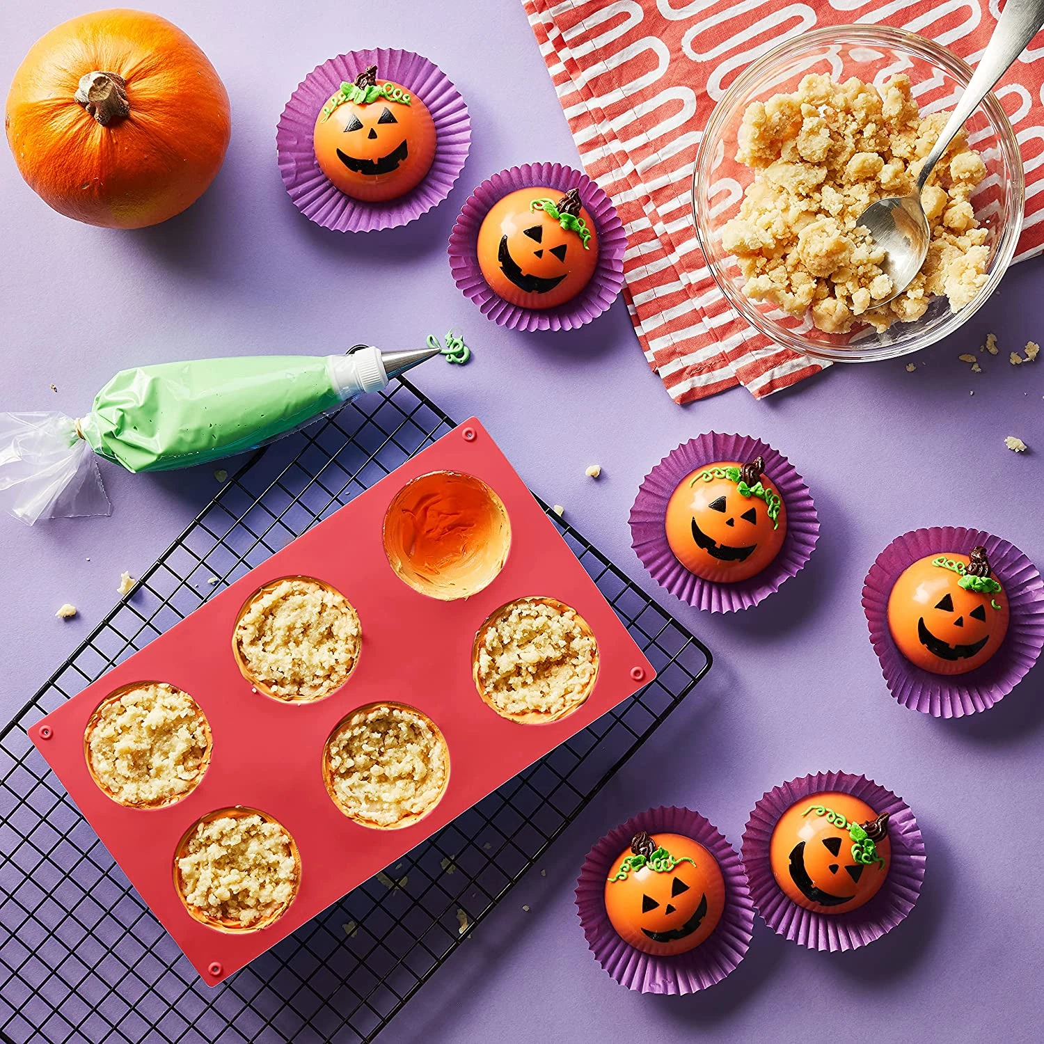 Chef'n Sweet Spot Hot Chocolate Bomb Mold, 2-pack, Red 3 Chef'n Sweet Spot Hot Chocolate Bomb Mold, 2-pack, Red - Image 3