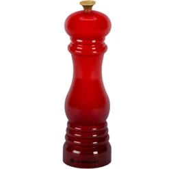 Le Creuset 8'' Salt Mill With Gold Knob - Cerise
