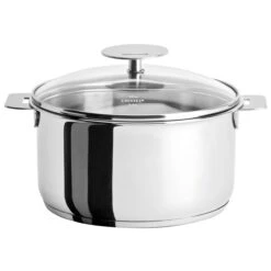 Cristel Mutine Detachable 1.5-Quart Saucepan With Domed Glass Lid