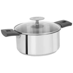 Cristel Mutine Detachable 1.5-Quart Saucepan With Domed Glass Lid -COOKWARE Store Mutine Saucepan Side Handles dba7a64d d70b 46e9 a3d4 2c550876f0c6